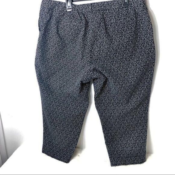 Cynthia Rowley Capris Pants Black White Polka Dots Plus Size 20W - Picture 2 of 9